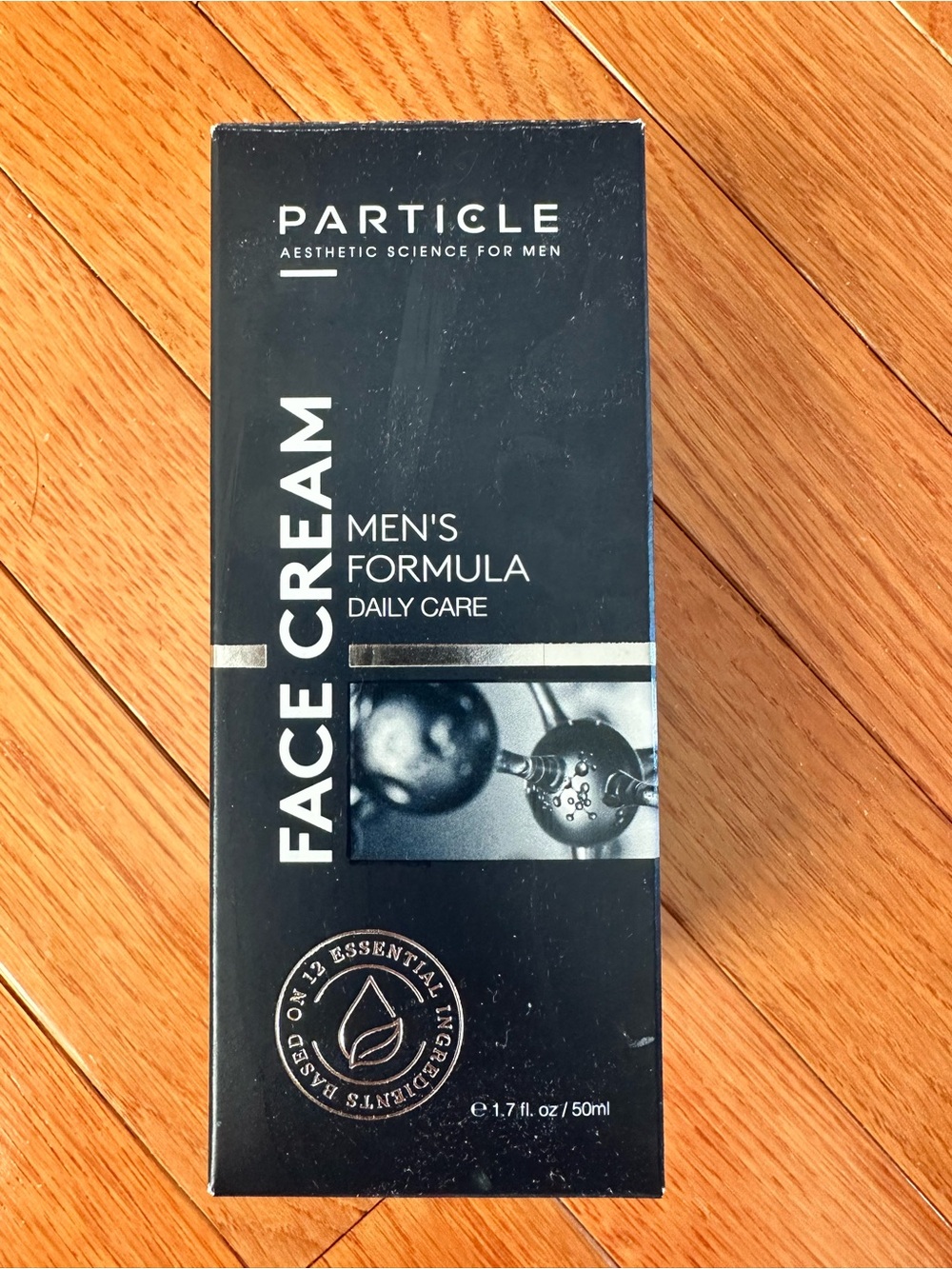 Particle Men's Black Face Cream - Daily Formula Hydration 1.7oz new in box
